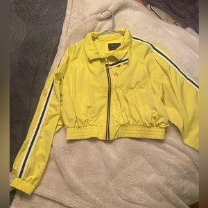 Cropped rain jacket